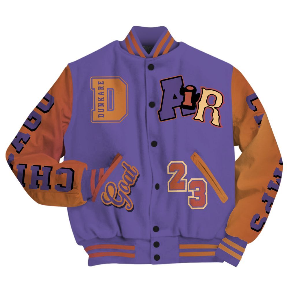 Varsity Jacket To Match Book Sunset 1s - AIR Number 23 GOAT All Over Print