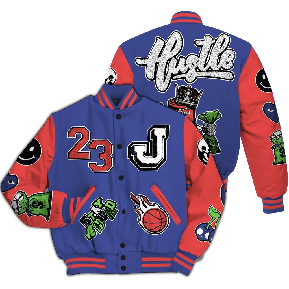 Varsity Jacket To Match KD 4 Nerf - Hustles Money Number 23 All Over Print