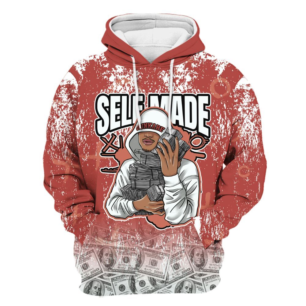 Hoodie To Match Dune Red 13s - Selfmade Unique Grunge All Over Print