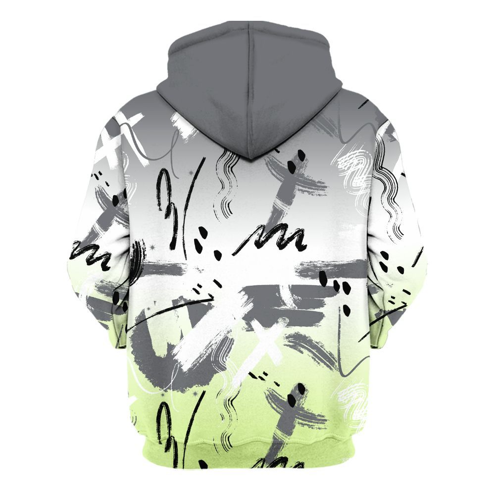 Hoodie To Match Smoke Grey Volt TR 1s - Money Hustle Grind Pray All Over Print