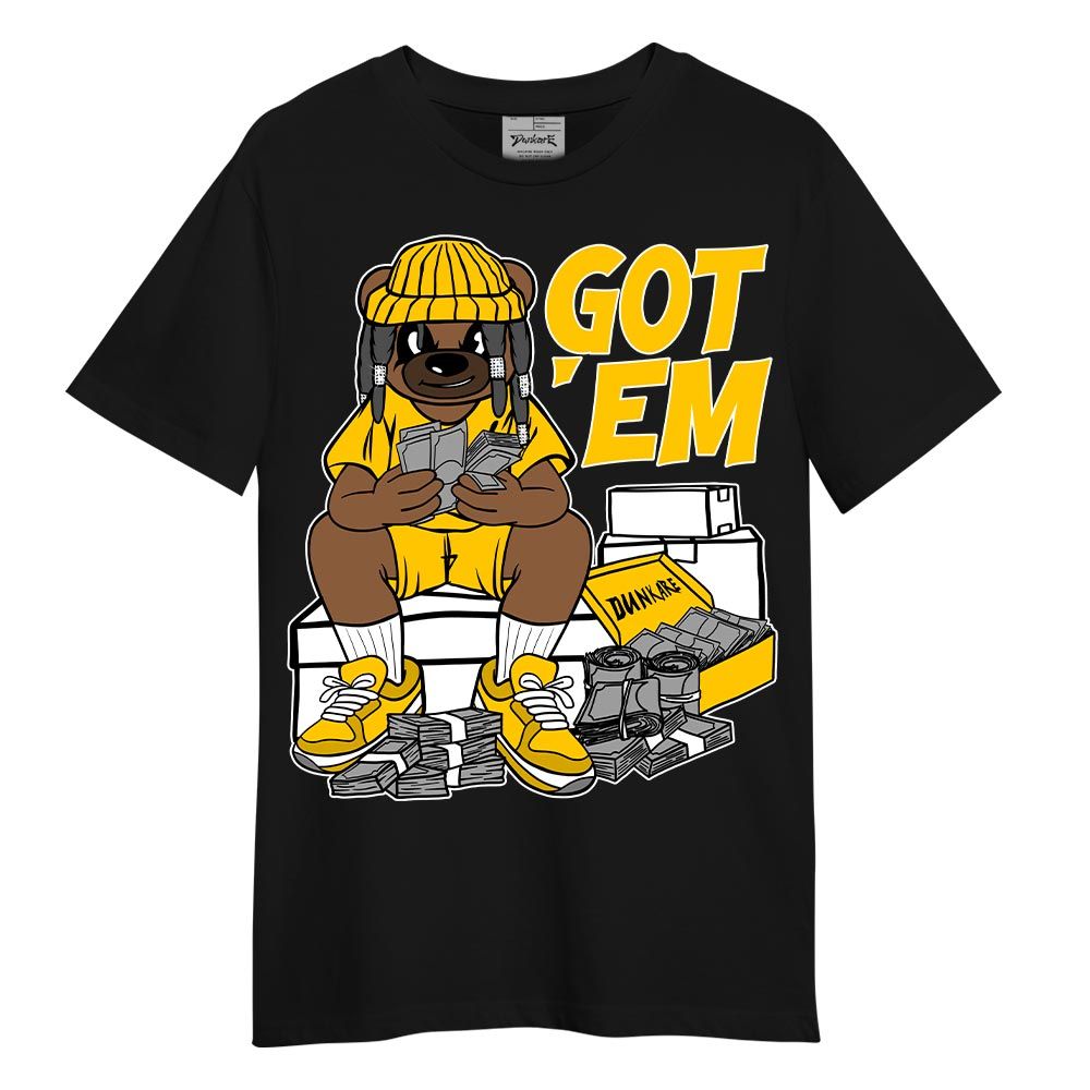 Shirt To Match Vivid Sulfur 4s - Bagged It Bear Shirt Unisex