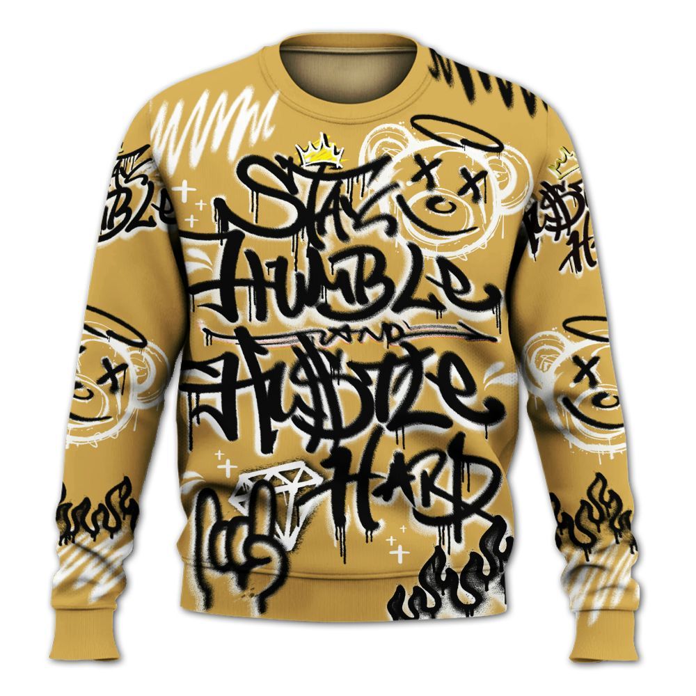 Sweatshirt To Match Retro Light Ginger 14s - Humble Drip Streetwear Graffity All Over Print