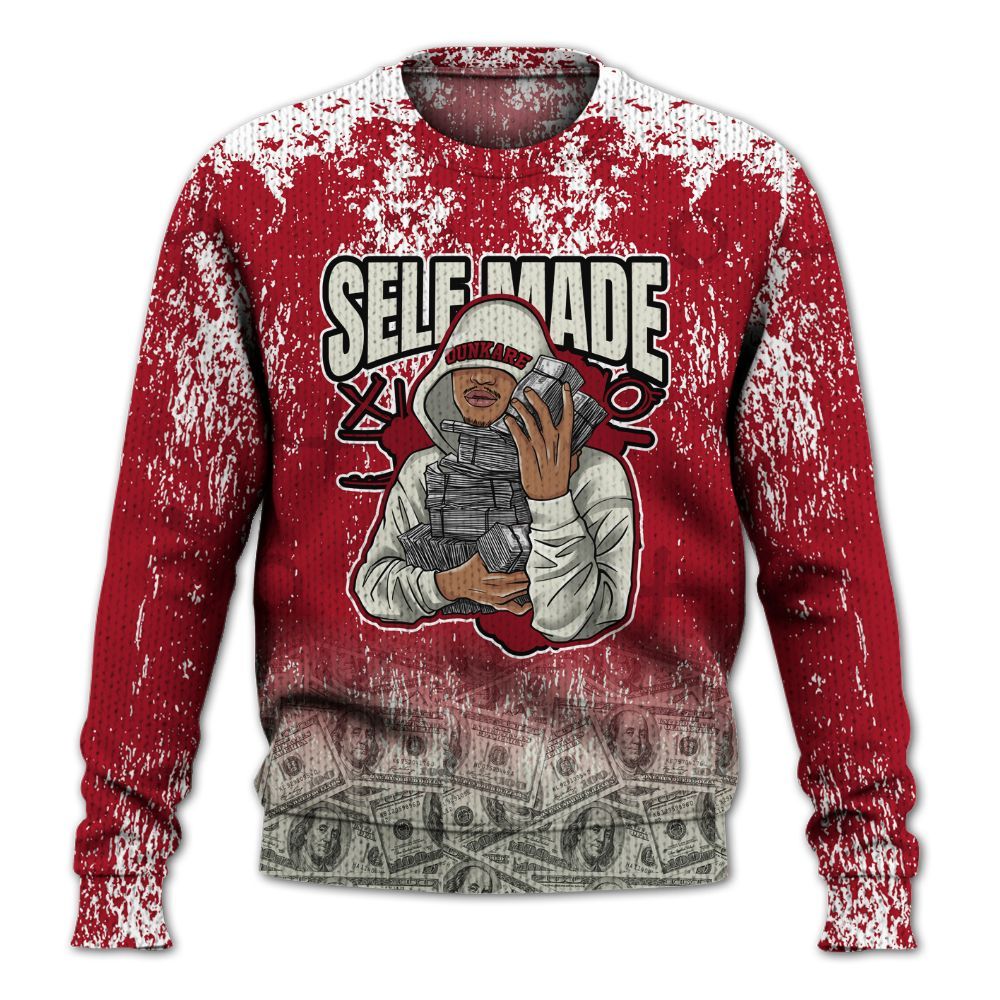 Knitted Sweater To Match 2025 High OG Cinnabar 1s - Selfmade Unique Grunge