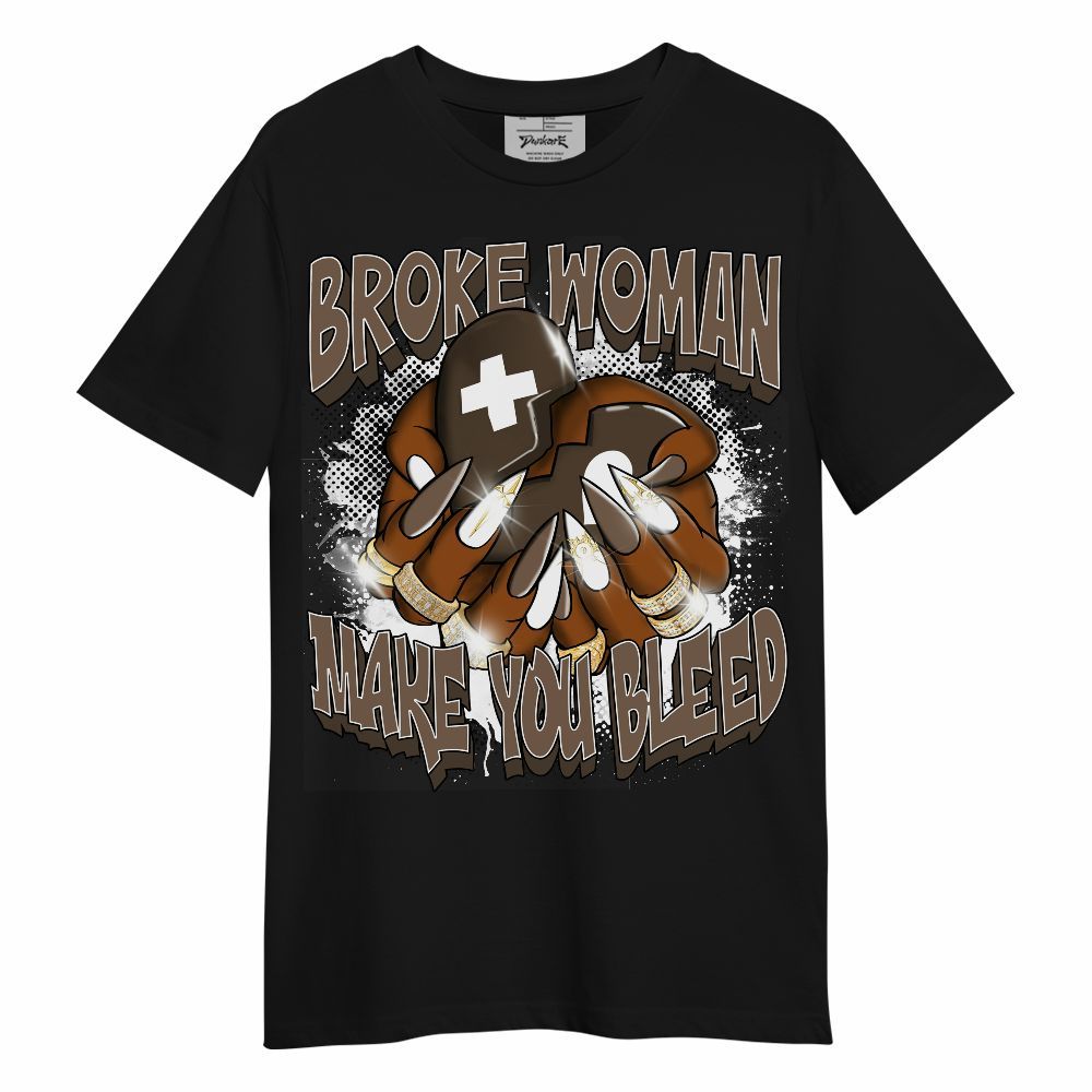 Shirt To Match Dark Mocha Jack - Broke Woman Heart Retro Unisex Shirt