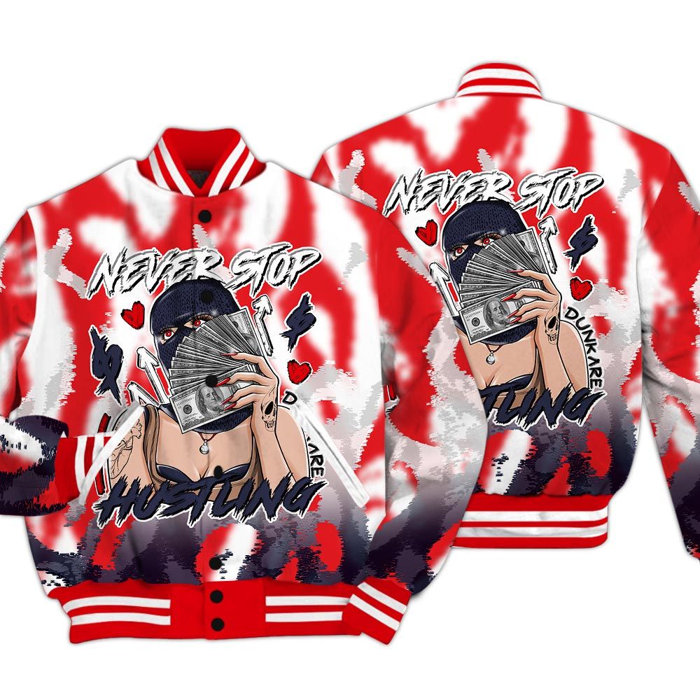 Varsity Jacket To Match Low OG Howard Bison 1s - Hustling Unique Burn Varsity Jacket Unisex