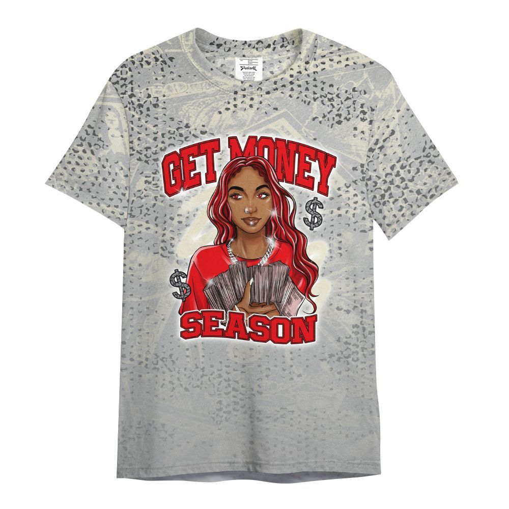 Shirt To Match Cement Grey 3s - Get Moneys Season Banknote All Over Print