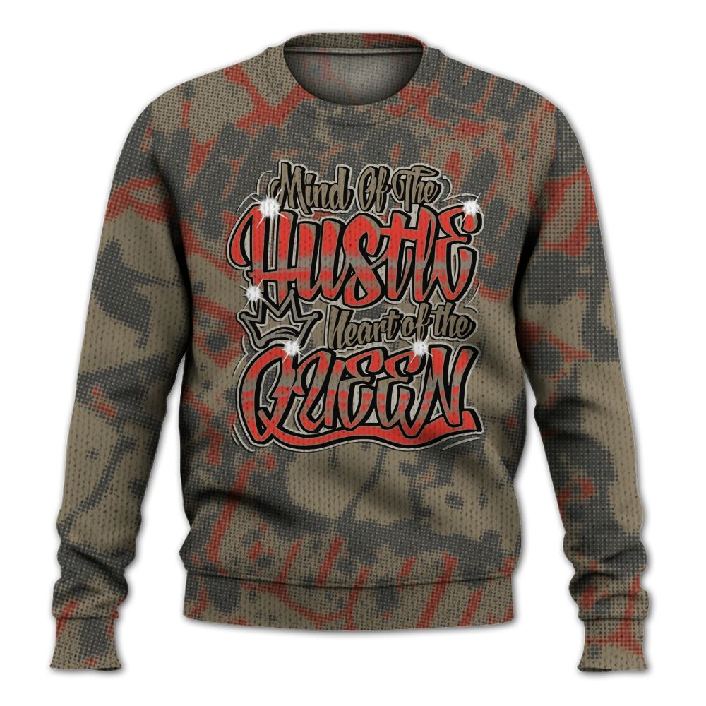 Knitted Sweater To Match Olive 9s - Hustles Heart Queens Street