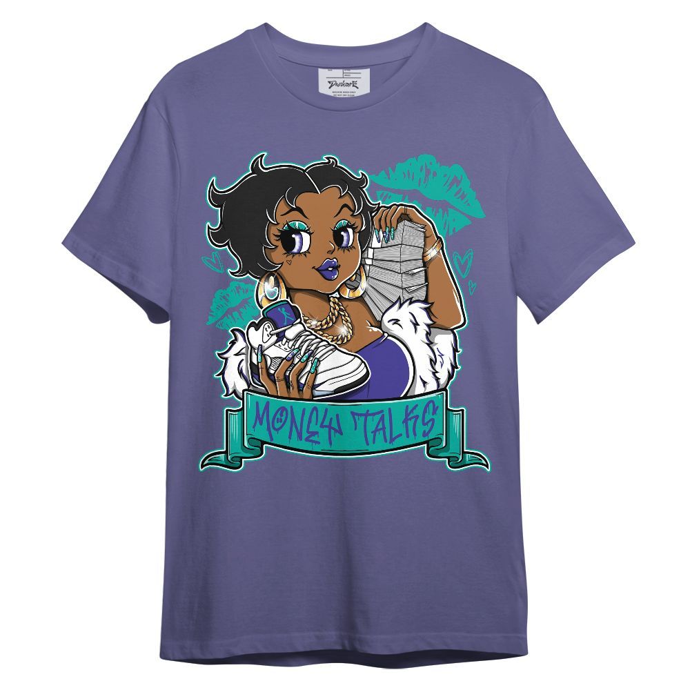 Shirt To Match Retro Grape 5s - Moneys Talks Girl Graphic