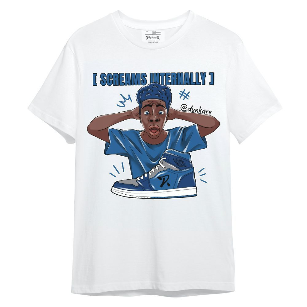 Shirt To Match French Blue 13s - Scream Internally Unisex Shirt