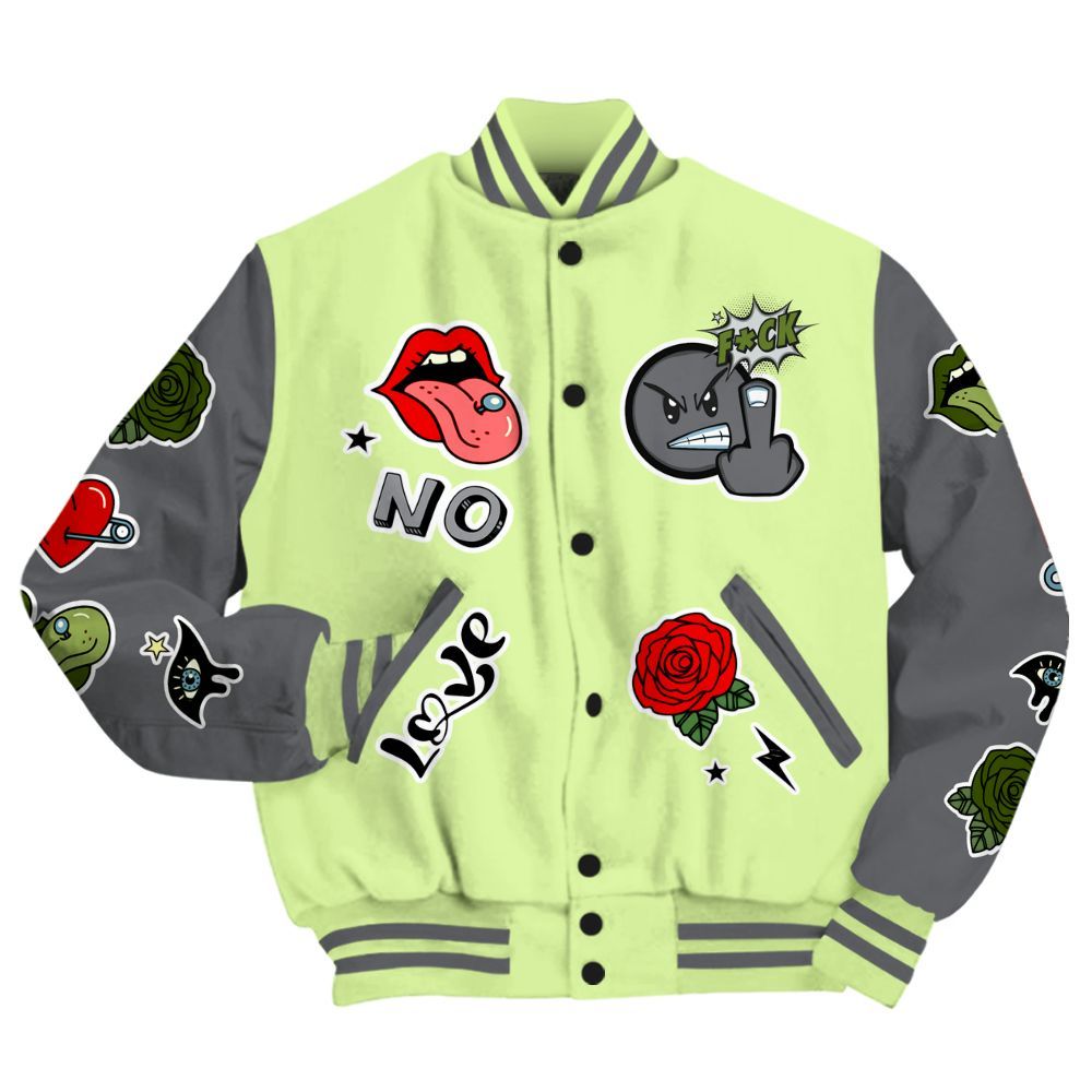 Varsity Jacket To Match Smoke Grey Volt TR 1s - FK Around Find Out All Over Print