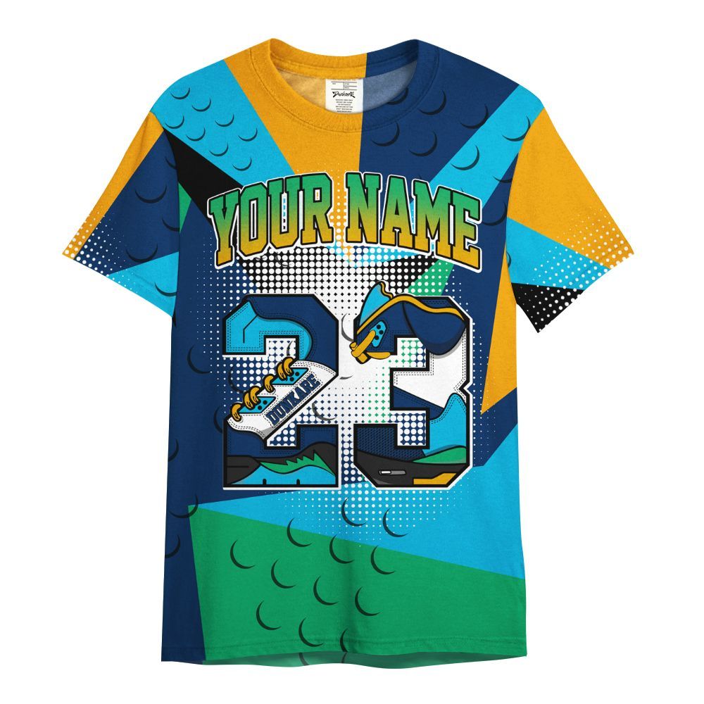 Shirt To Match Dunk Low GS Electric Algae - Poly Custom Name Number 23 5s All Over Print