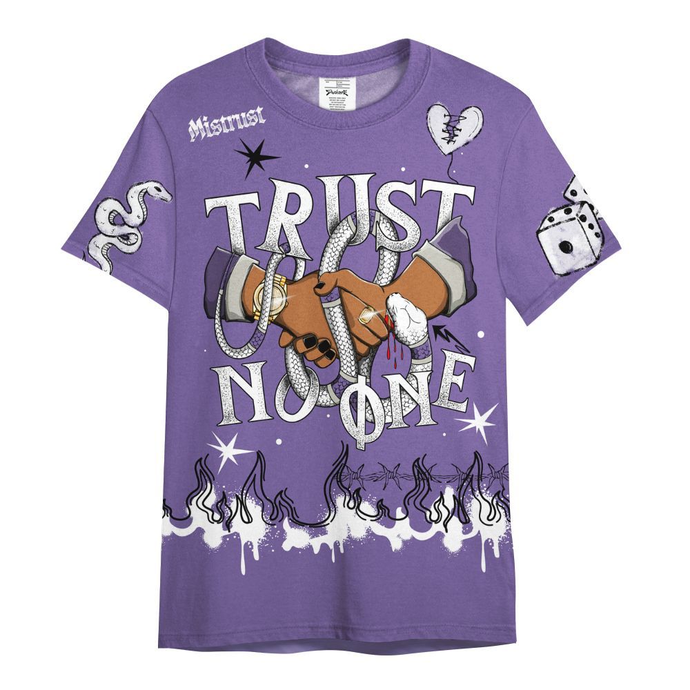 Shirt To Match Dunk Low Black Raspberry - Trust No One Snake-Bite Doodle Crayon All Over Print