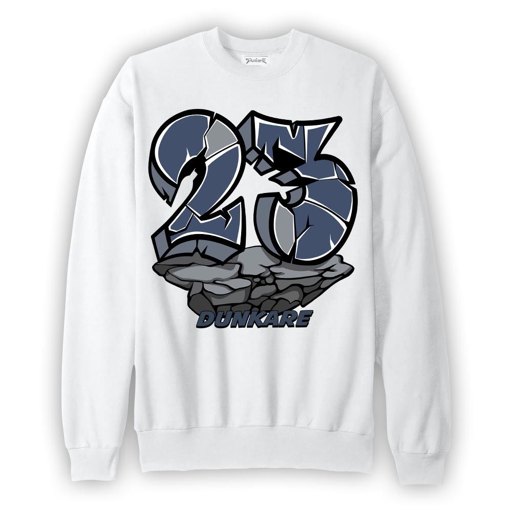 Sweatshirt To match Low Diffused Blue 11s Sweatshirt - Cracked 23 Graffiti Graphic