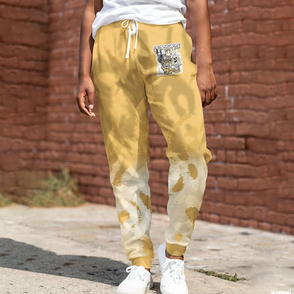 Sweatpant To Match Craft Paris 6s - Apocalypse Skeleton Burn All Over Print