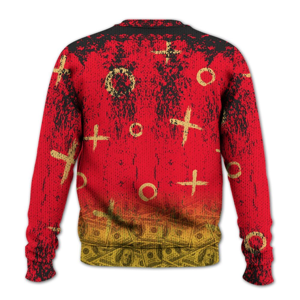 Knitted Sweater To Match KD 18 Air Bakin - Selfmade Unique Grunge