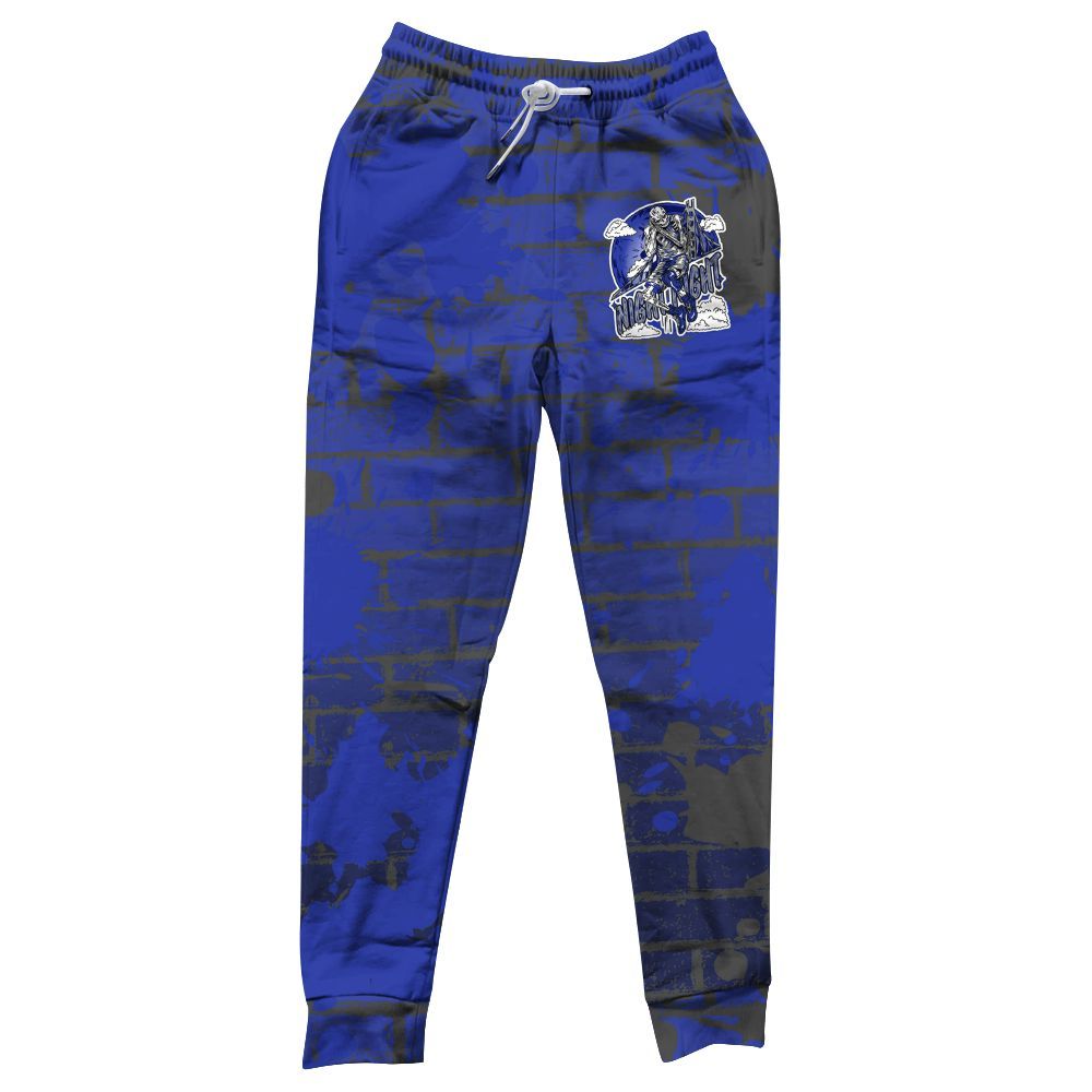 Sweatpant To Match Air Max Plus Black Racer Blue - Seeya Skeleton Brick All Over Print