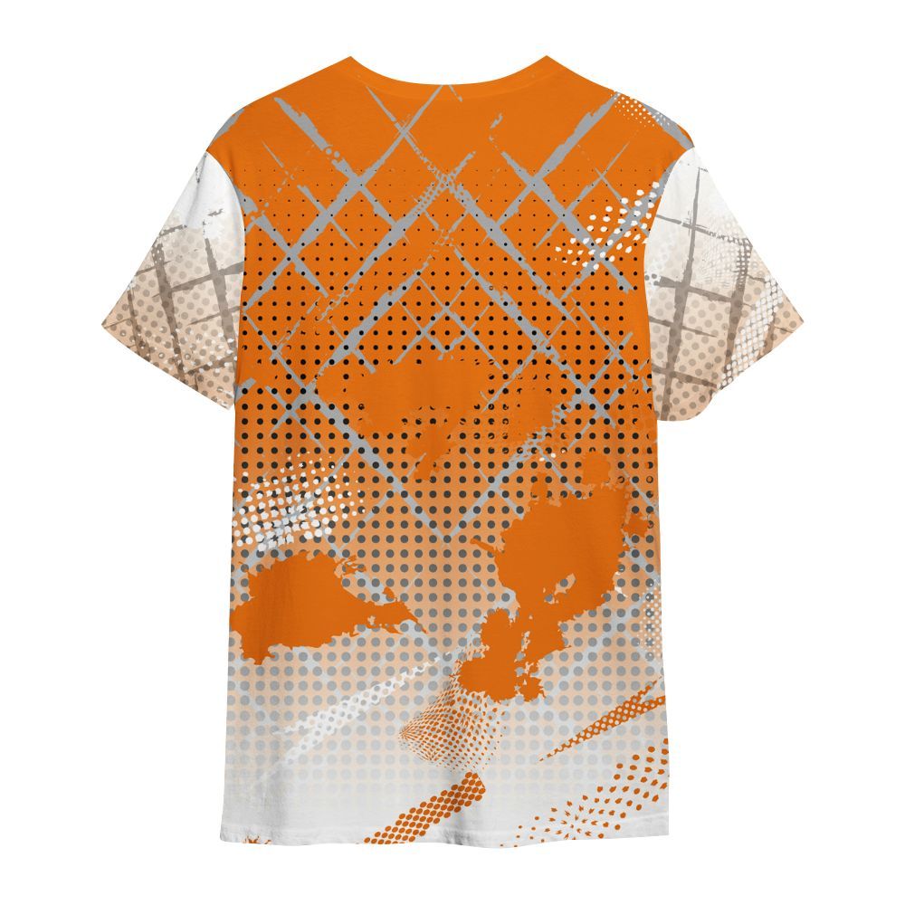 Shirt To Match Orange Citrus 3s - Halftone Stand Business Dripping All Over Print