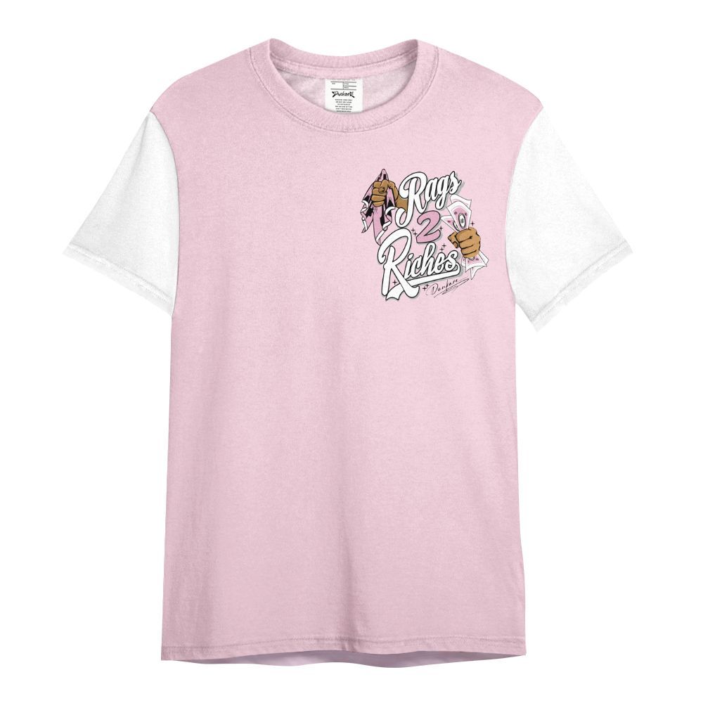 Shirt To Match Orchid 4s Varsity Jacket, Custom Name Rag 2 Riches All Over Print