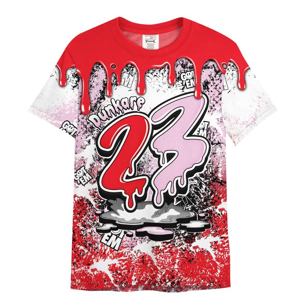 Shirt To Match Zoom Vomero 5 Valentine's Day 2025 - Dripping 23 Drip All Over Print