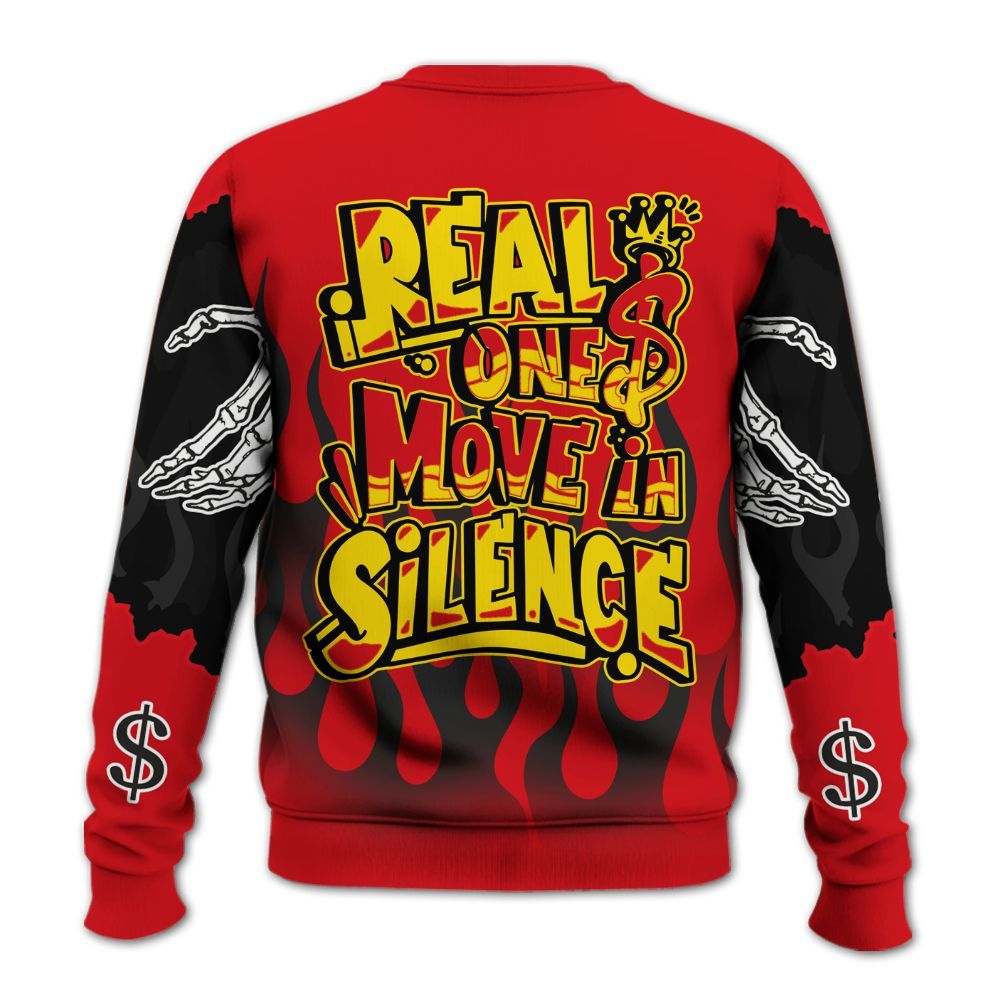 Sweatshirt To Match Ferrari 14s - Ones Move In Silence All Over Print