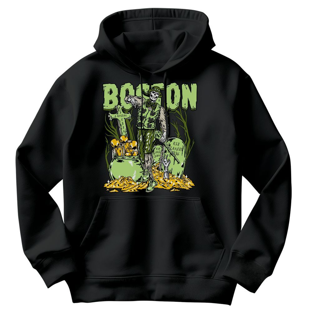 Sweatshirt To Match Air Max Stussy Action Green - Goldrush Skeleton Graphic