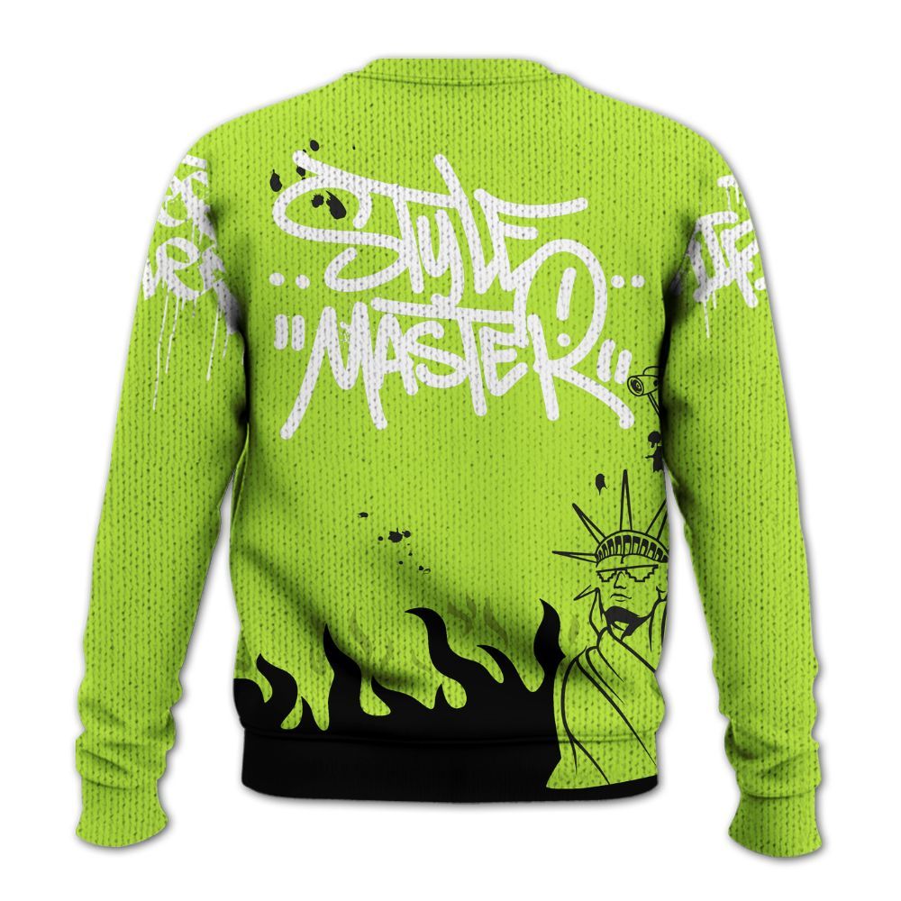 Knitted Sweater To Match Air Force 1 Low Dance Volt - Graphic Fck Around Find Out