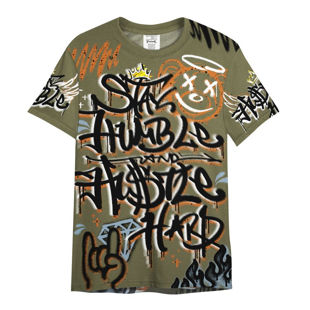 Shirt To Match Olive 5s - Humble Drip Streetwear Graffity All Over Print