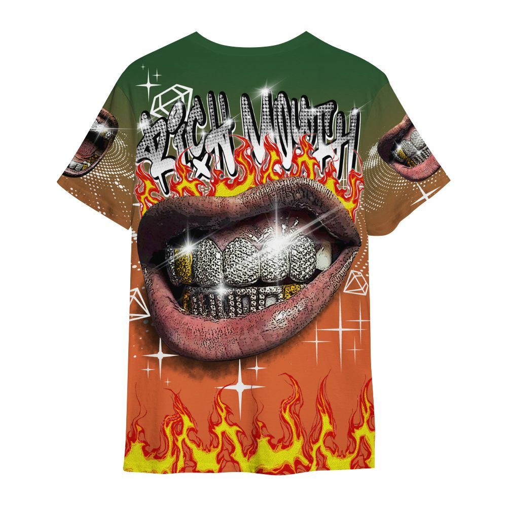 Shirt To Match Low Miami 5s - Rich Mouth Fire Rap Retro 90s All Over Print