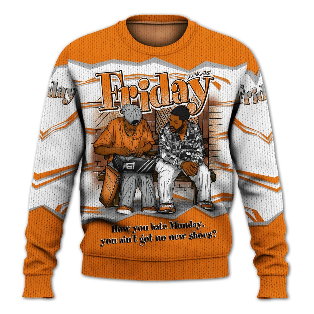 Sweater To Match Orange Citrus 3s - Friday Movie 90s TV Graphic
