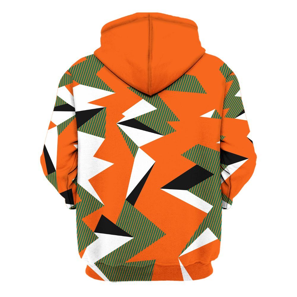 Hoodie To Match SoleFly Sail Gorge Green 3s - Geometric Camouflage Pattern All Over Print