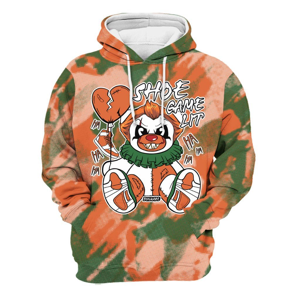 Hoodie To Match Low Miami 5s - Shoe Game Bear Abstract Halftone All Over Print
