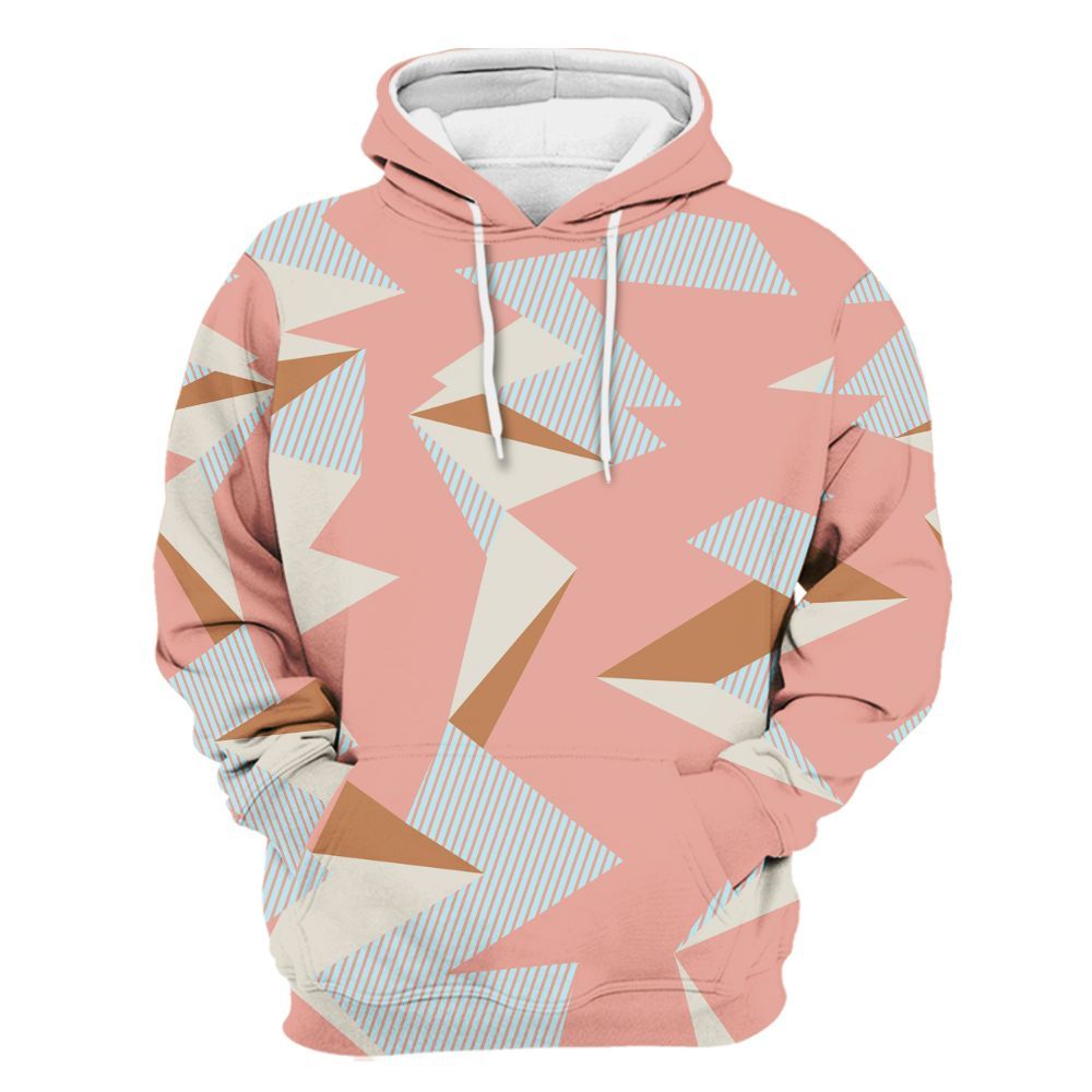 Hoodie To Match Dunk Low Glacier Arctic - Geometric Camouflage Pattern All Over Print