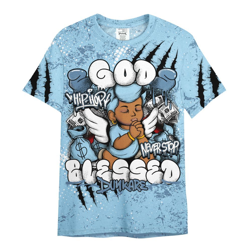 Shirt To Match Legend Blue 11s - God Blessed All Over Print