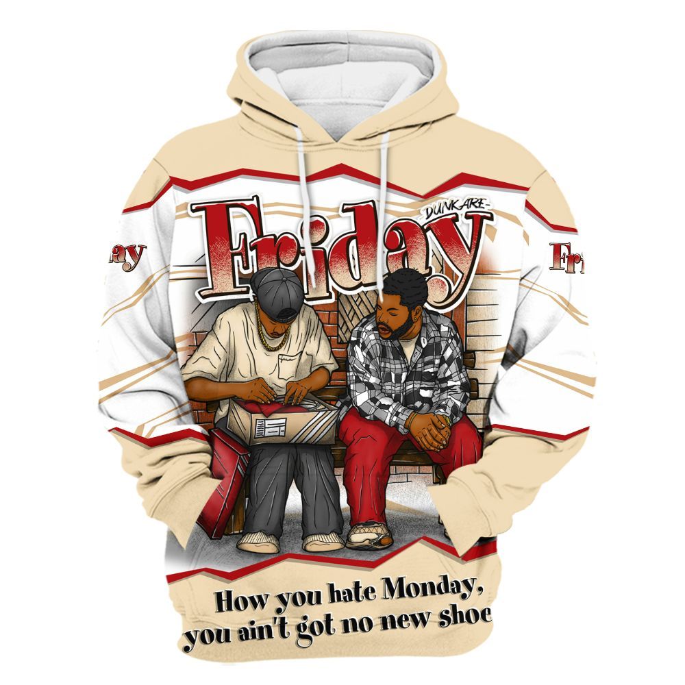 Hoodie To Match Dunk Low Strawberry Waffle - Friday Movie 90s TV All Over Print