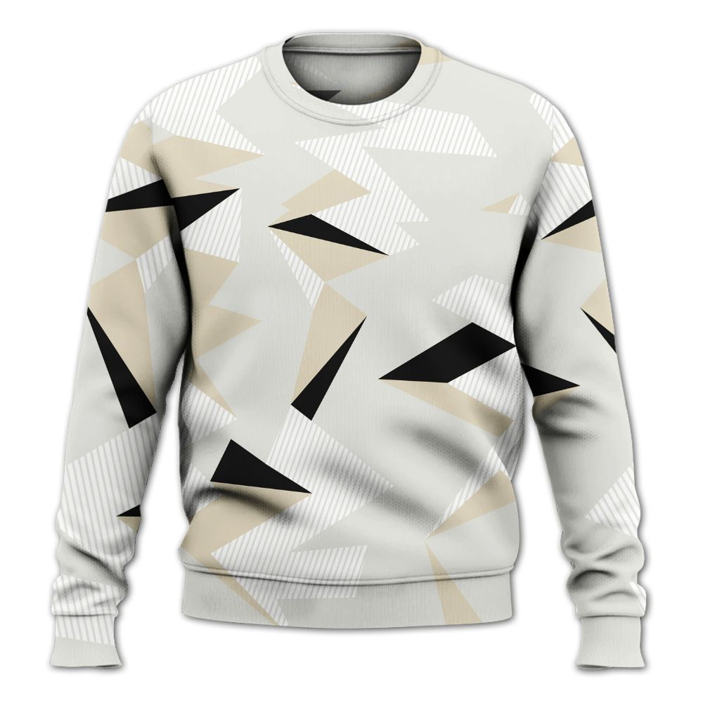 Sweatshirt To Match Grand Finale 11s Shirt, Geometric Camouflage Pattern All Over Print