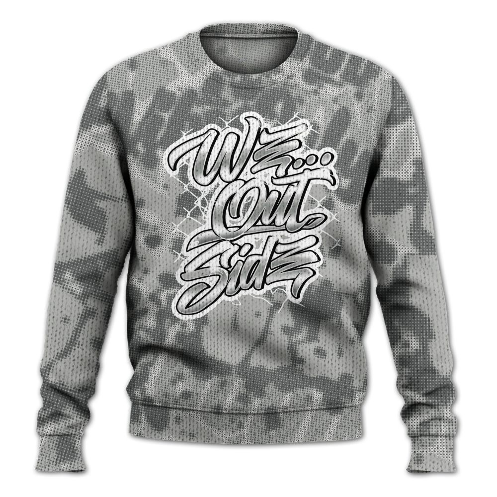 Knitted Sweater To Match Retro Wet Cement 4s - We OutSider Graphic Street