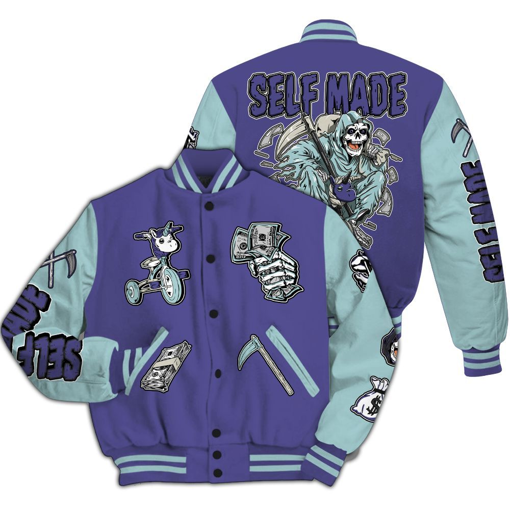 Varsity Jacket To Match Air Ship PE Hornets - Self Make Skeleton All Over Print