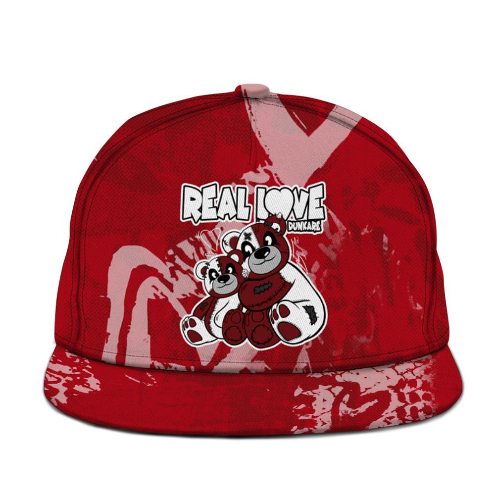 Snapback To Match Bred Velvet 11s - Sincere Fondness Bear Graphic