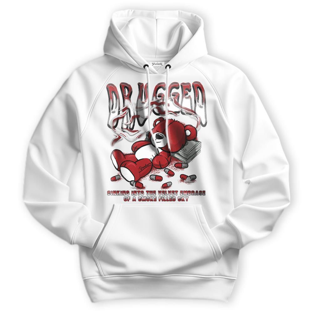 Sweatshirt To Match Red Taxi 12s Hoodie - Drugged Bear Hoodie Unisex