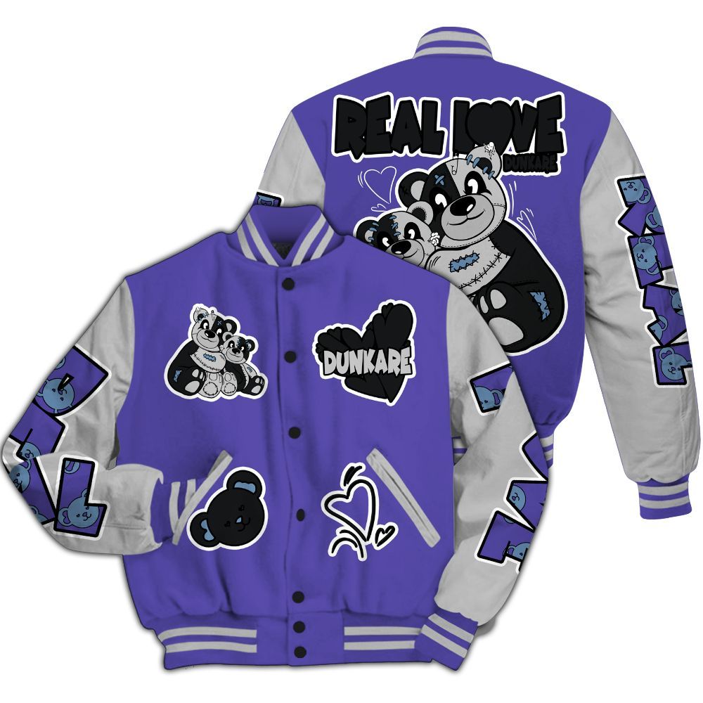 Varsity Jacket To Match Retro Concord 5s - Sincere Fondness Bear All Over Print