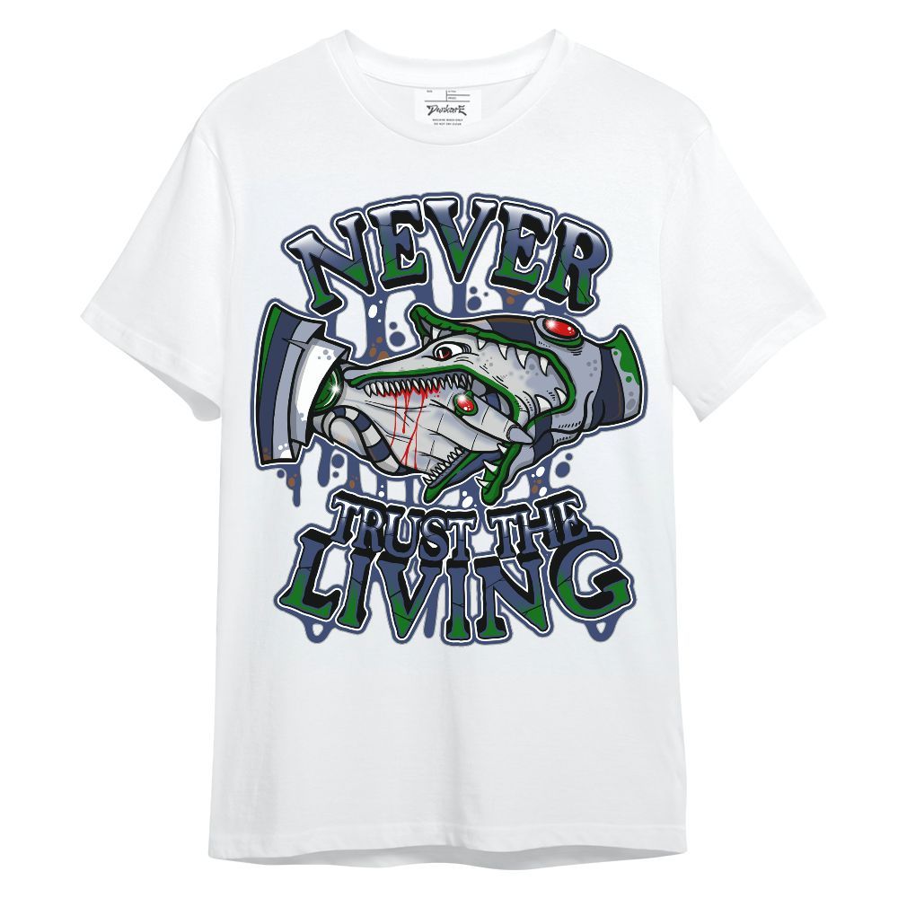 Shirt To Match Midnight Navy 13s - Never Trusting Living Halloween Graphic Unisex Shirt