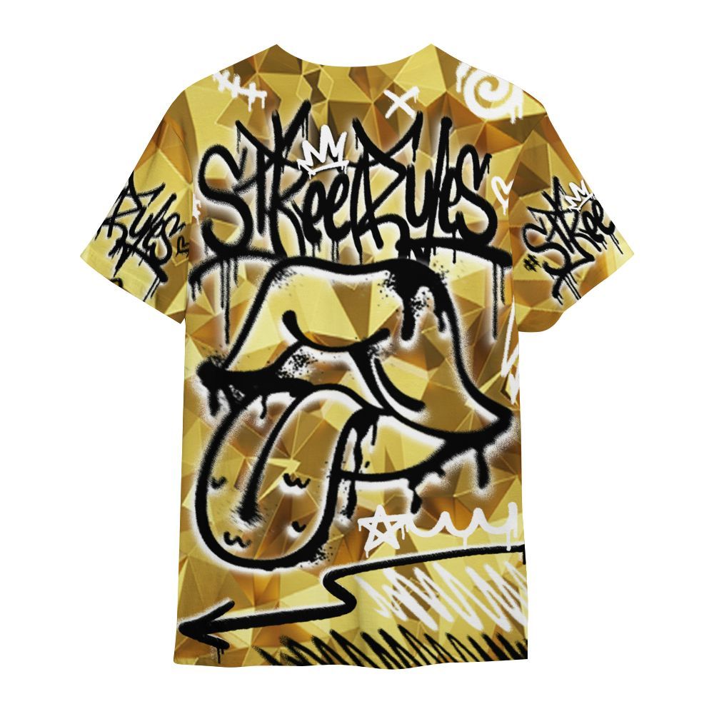 Shirt To Match NET Gold 4s - Break Rules Streetwear All Over Print