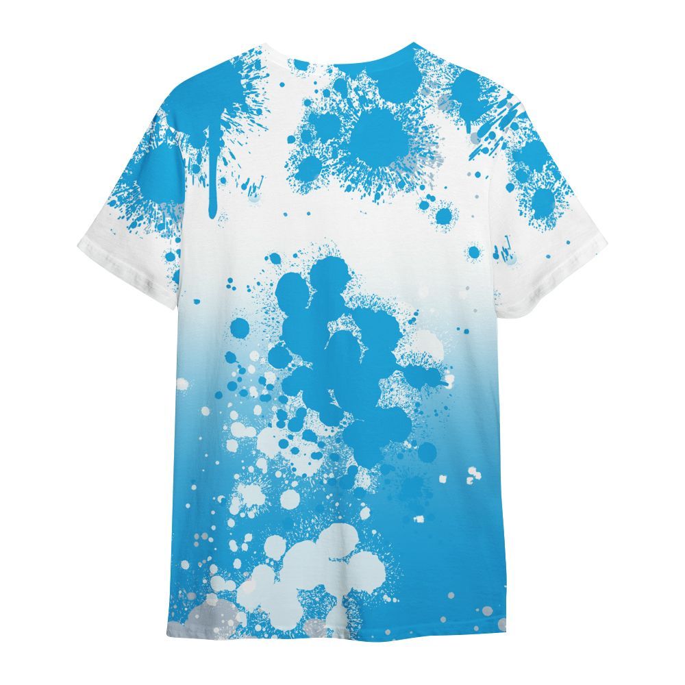 Shirt To Match University Blue Low 2026 11s - God Blessed Ink Drip All Over Print