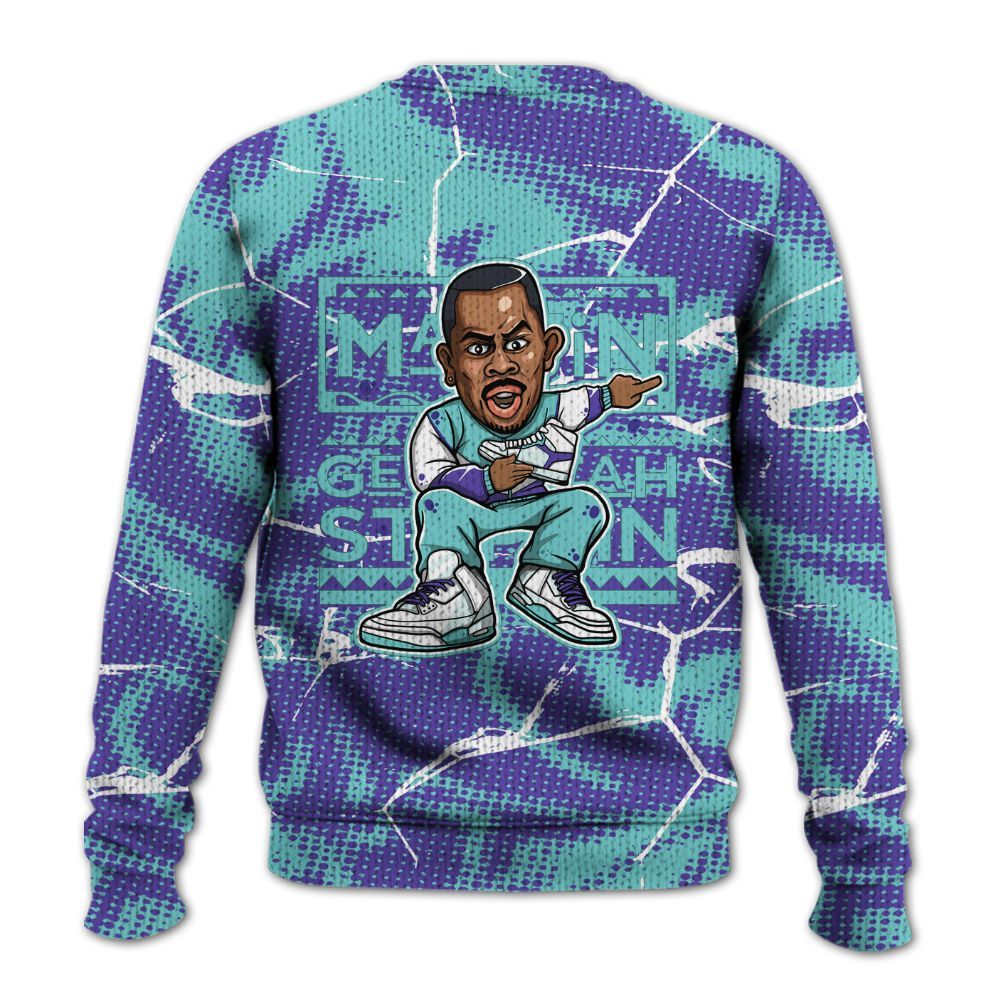 Knitted Sweater To Match Low Hornets 1s - Get Tag Sneakers Steppin' Graphic Crack
