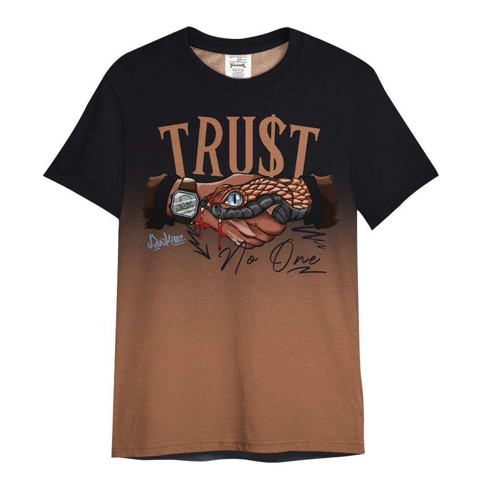 Shirt To Match Air Foamposite Metallic Copper - Snake Trust No One Drip All Over Print