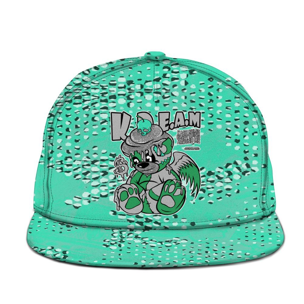 Snapback To Match Black Green Glow 3s - Loot Bear Graphic