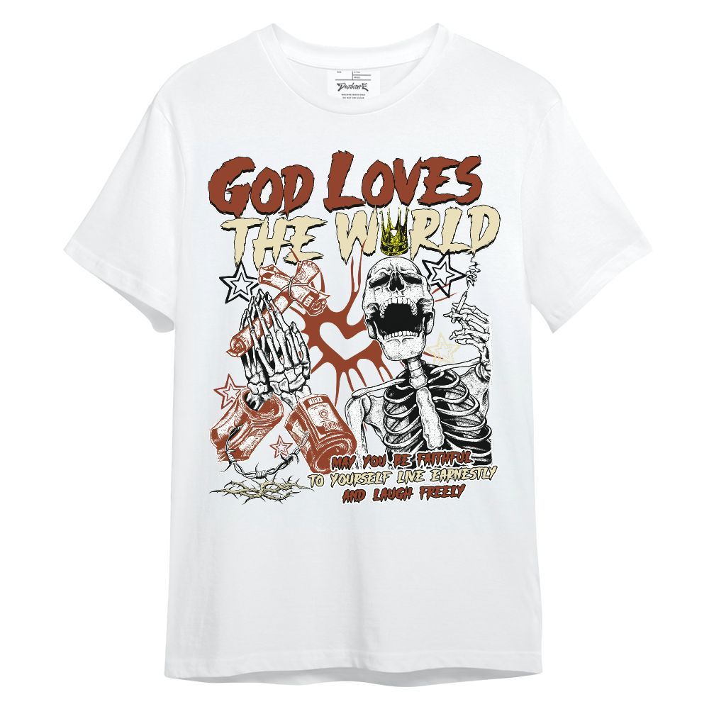 Shirt To Match Retro Eastside Golf 12s - God Loves The World Unisex Shirt