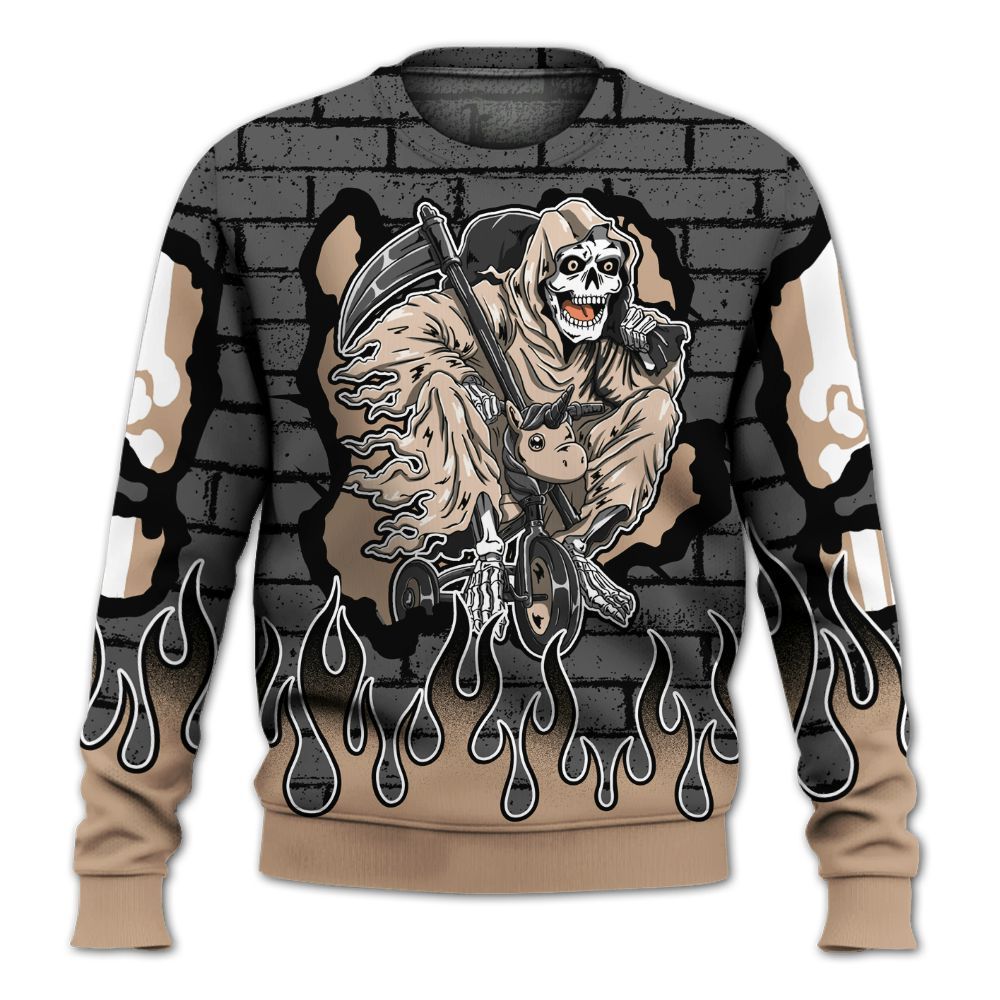 Sweatshirt To Match Kobe 9 EM Mamba - Self Make Skeleton Crashed All Over Print