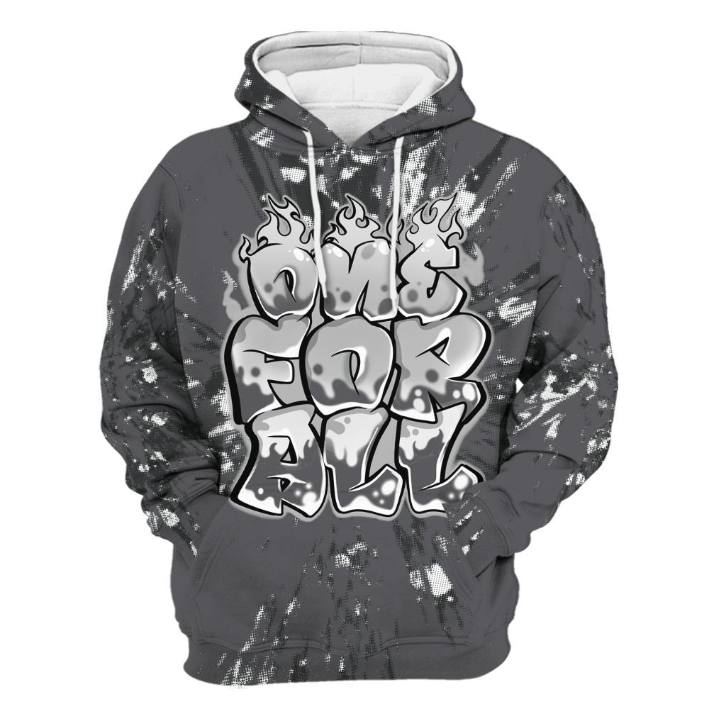 Hoodie To Match White Thunder 4s - Ones For All Graphic Luxury All Over Print