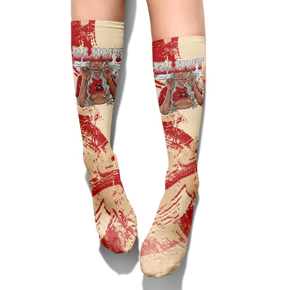 Sock To Match Dunk Low Strawberry Waffle - Bluntz Unique Circle Splash